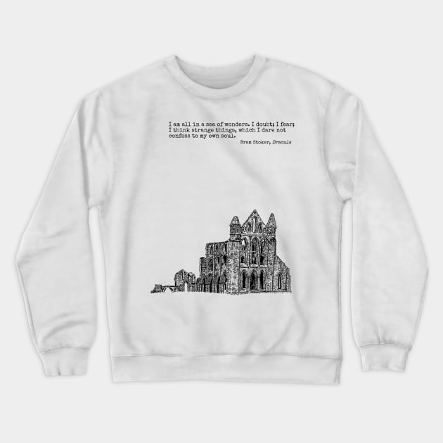 Dracula Crewneck Sweatshirt by JennyGreneIllustration